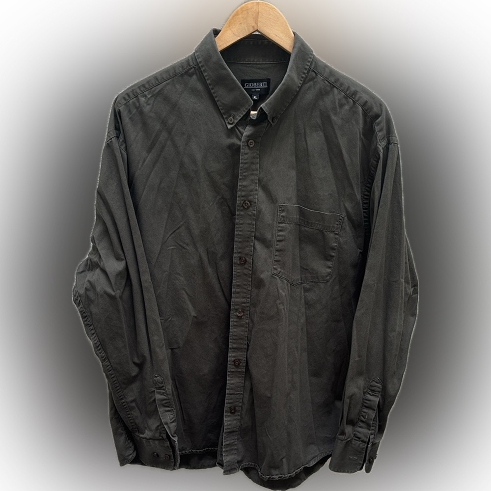 Gioberti | Green Casual Button Down cotton Shirt Classic Fit